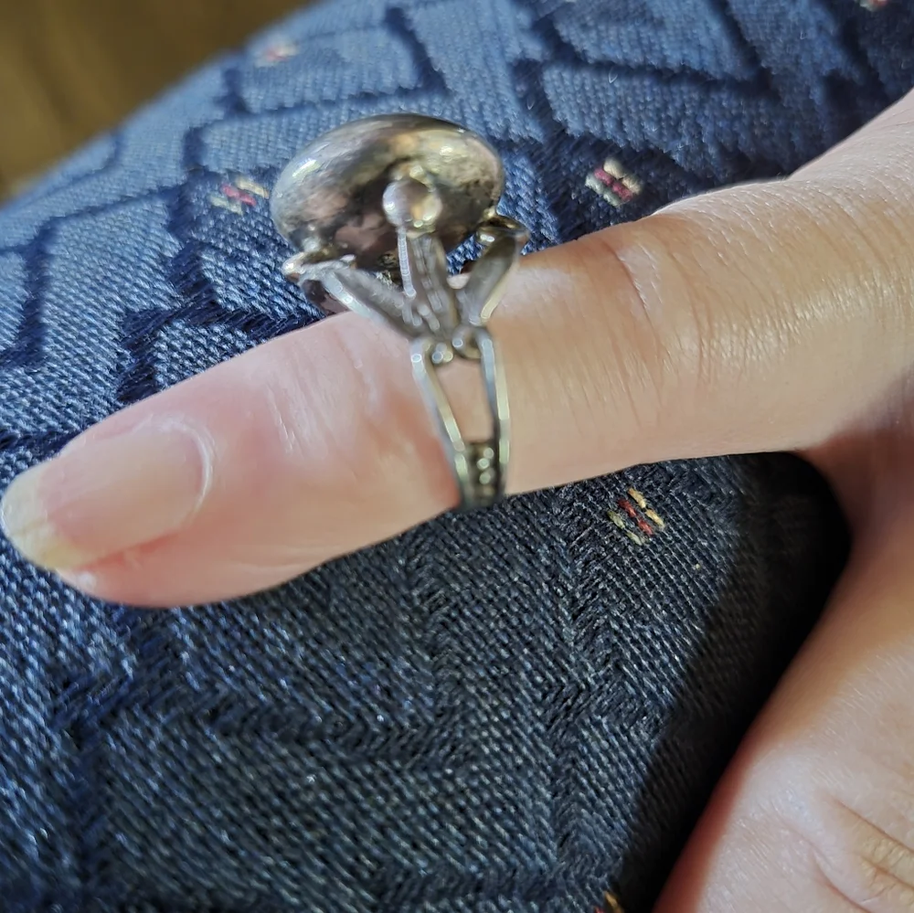Silver and White Statement Rings Set - Picture 8 of 12